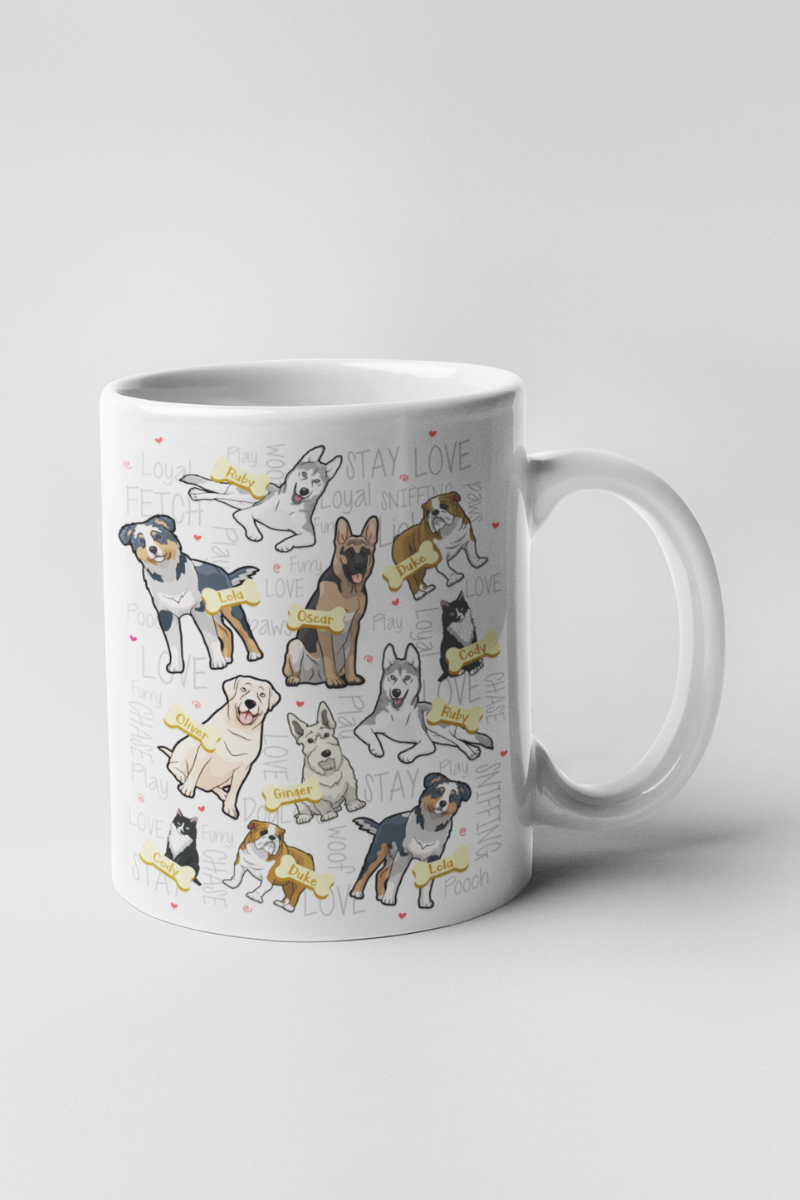 Customized Big Pets Mug For Dog Lovers