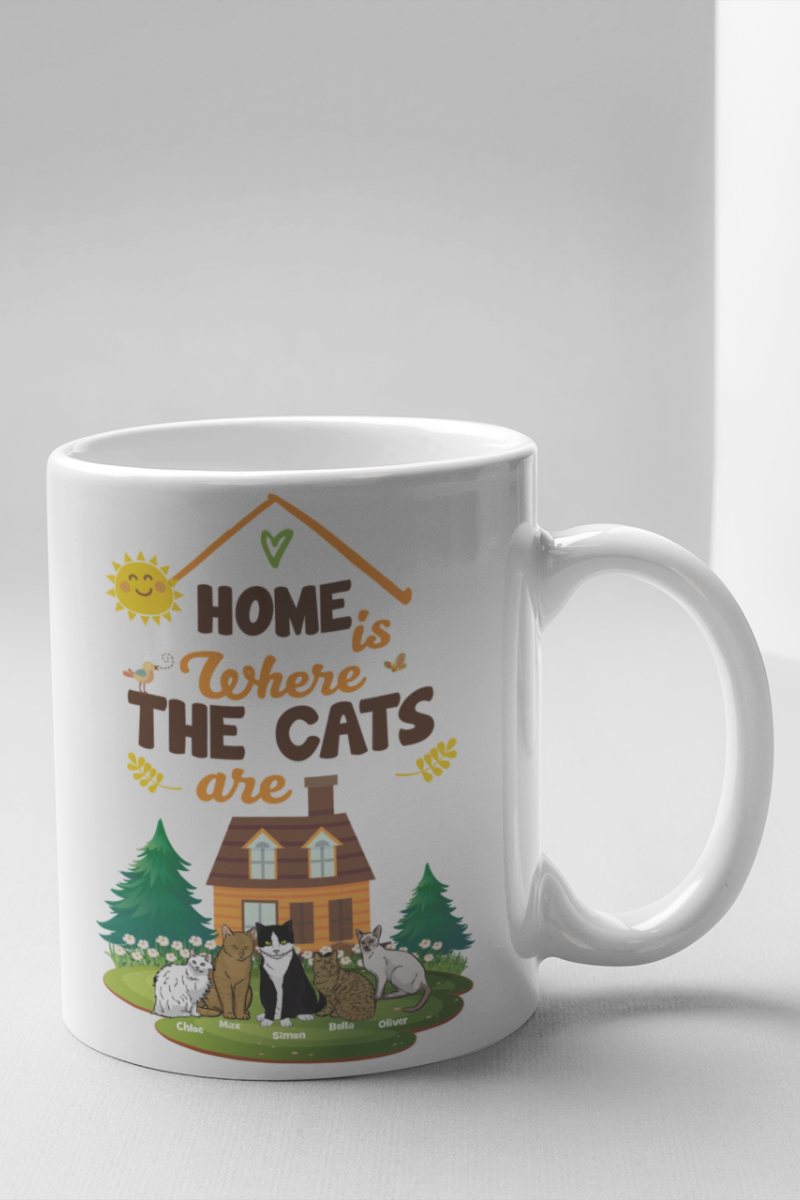 Home Is Where The Cats Are... Mug For Cat Lovers