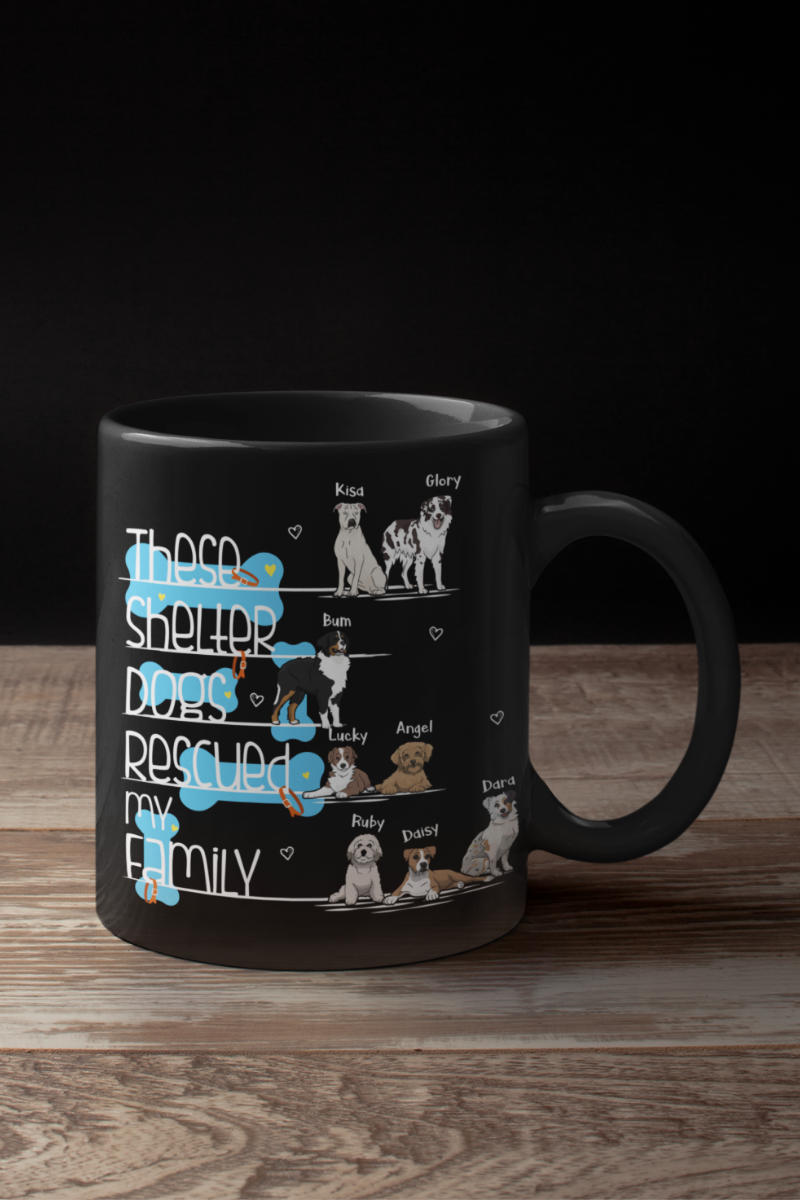 Rescued My Family Mug For Dog Lovers