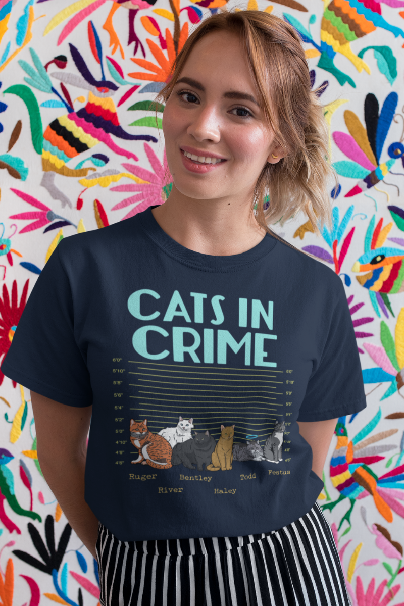 Customized Cat In Crime Tee