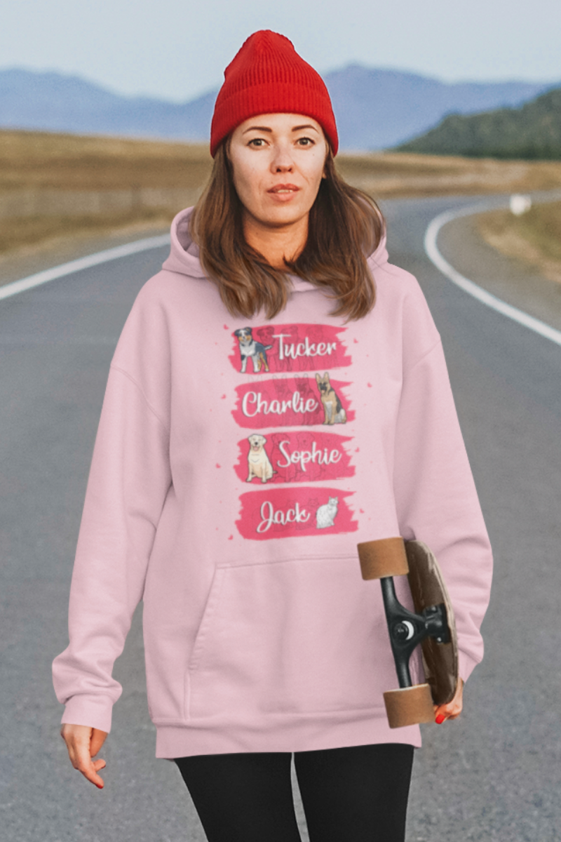 Personalized Paint Themed Hoodie For DogLover