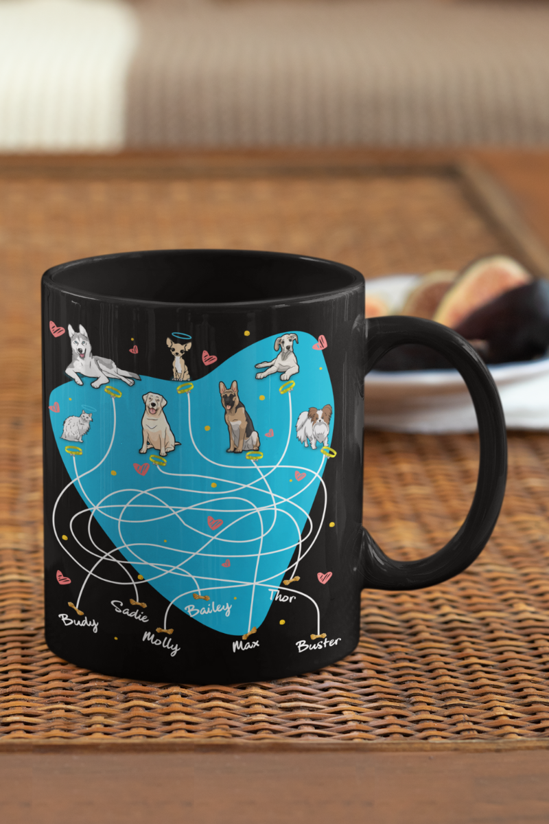 Leashes And Bones Customized Mug For Pet Lovers