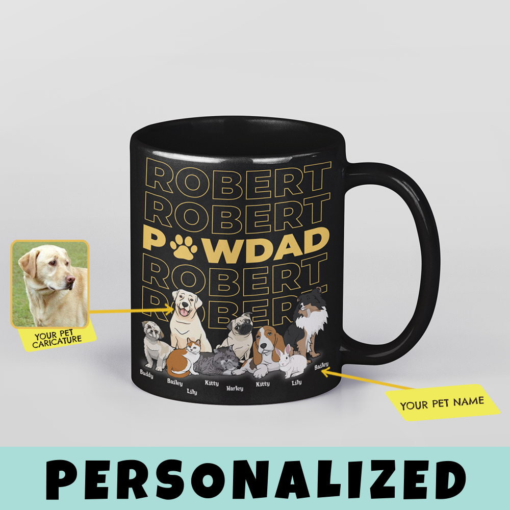 Personalized PawDad Mug