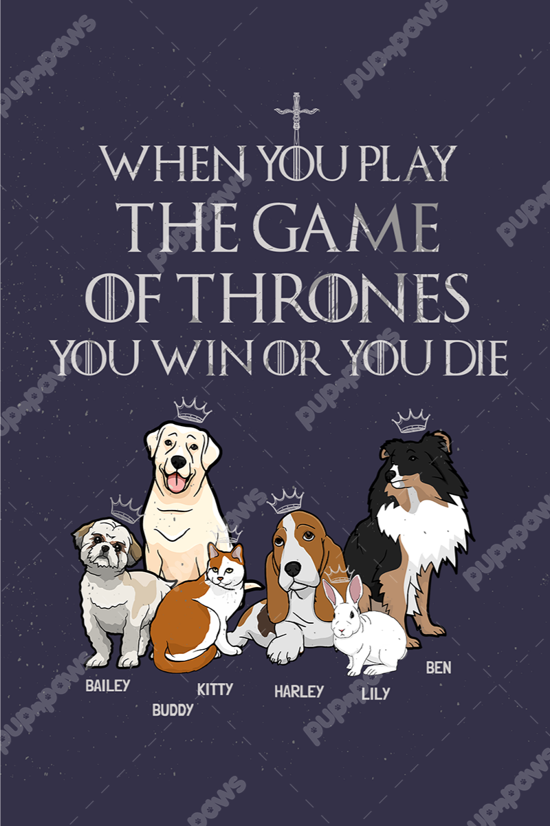 Play The Game Of Thrones... Themed Personalized Digital Wallpaper
