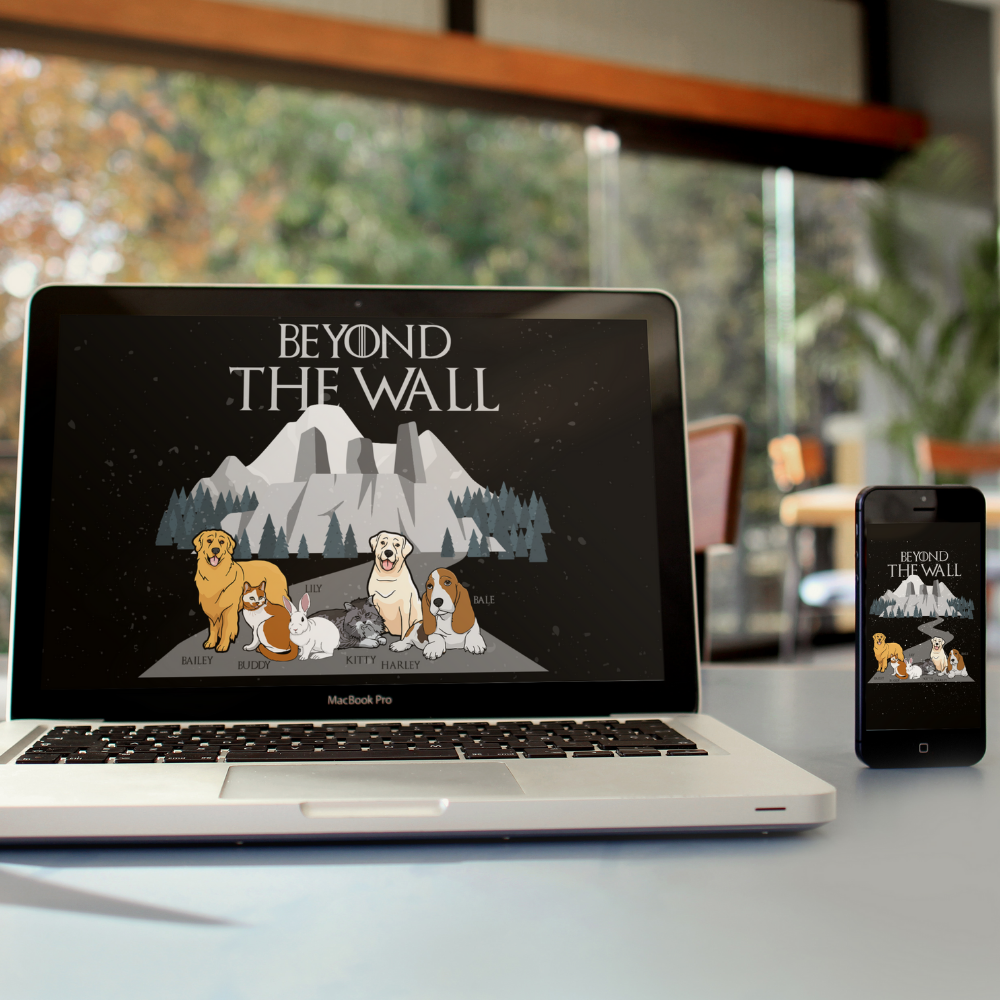 "Beyond The Wall" Personalized Digital Wallpaper