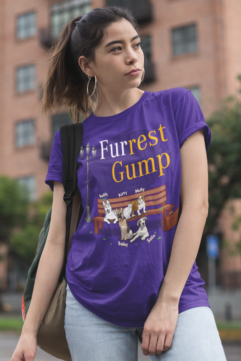 Furrest Gump Customized Dog Lovers Tee