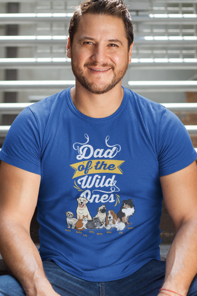 Personalized Dad Of The Wild Ones Tee