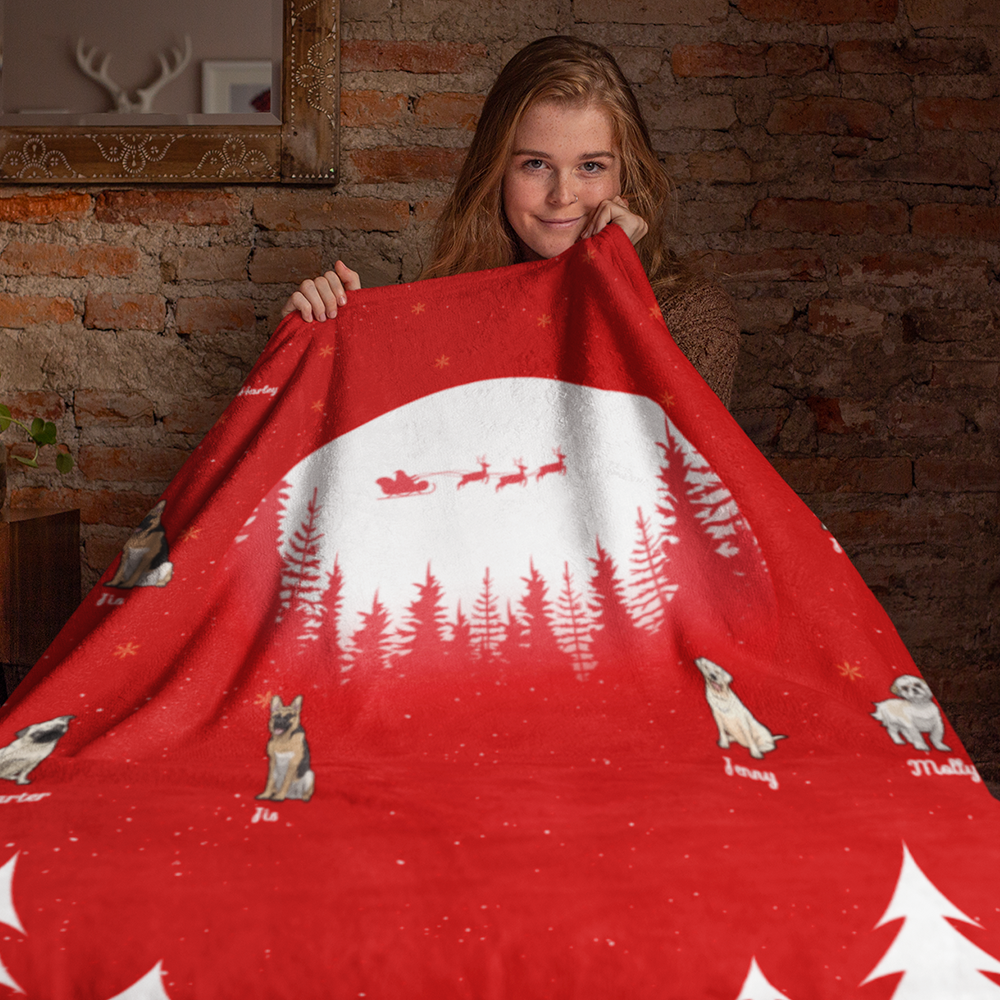 Merry Christmas Throw Blanket (Premium Sherpa)