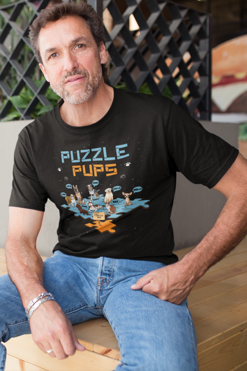Puzzle Pups Customized Tee For Dog Lovers