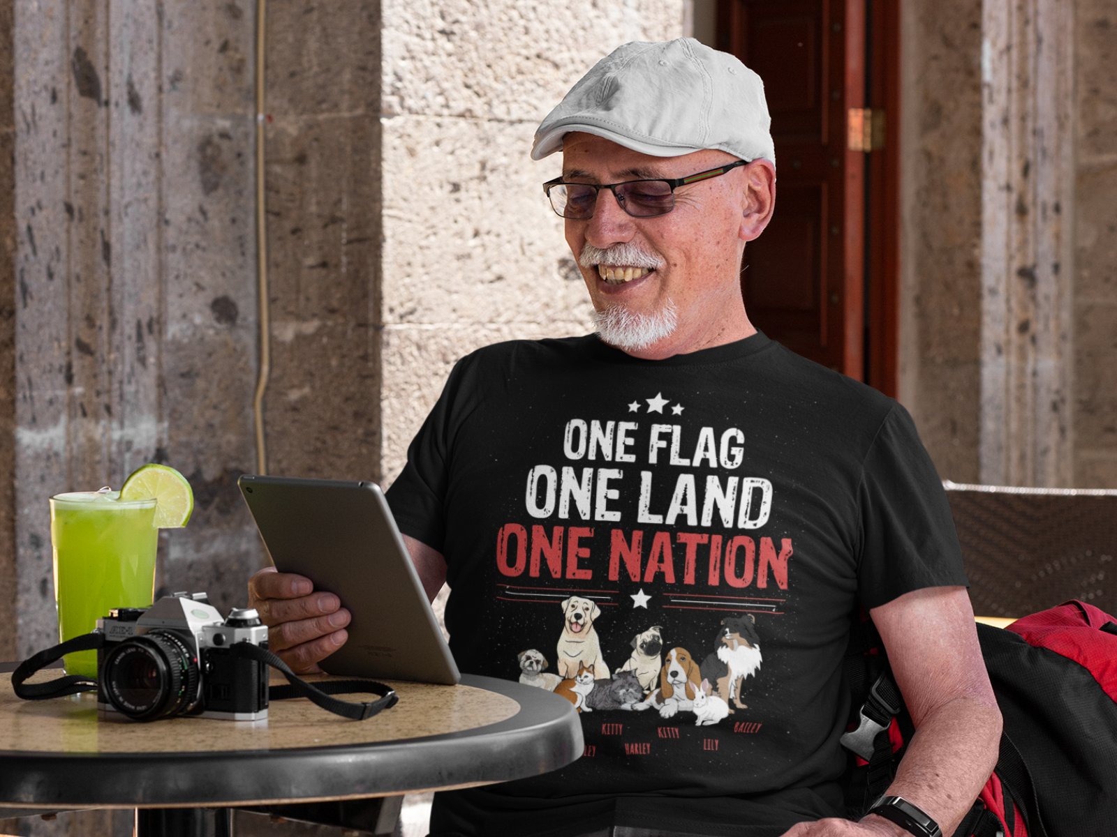 One Flag, One Land, One Nation Tee For Pet Parents