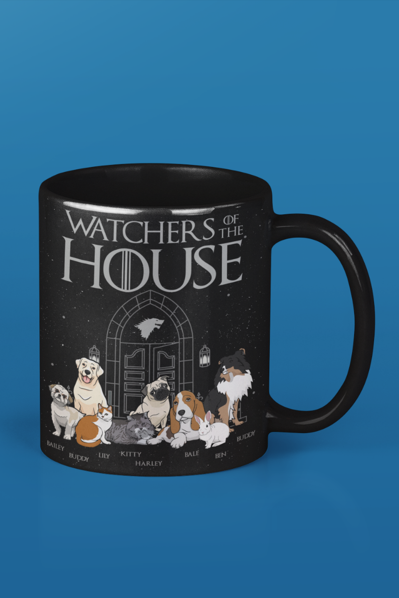 Customized Watcher Of The House Mug For Pet lovers