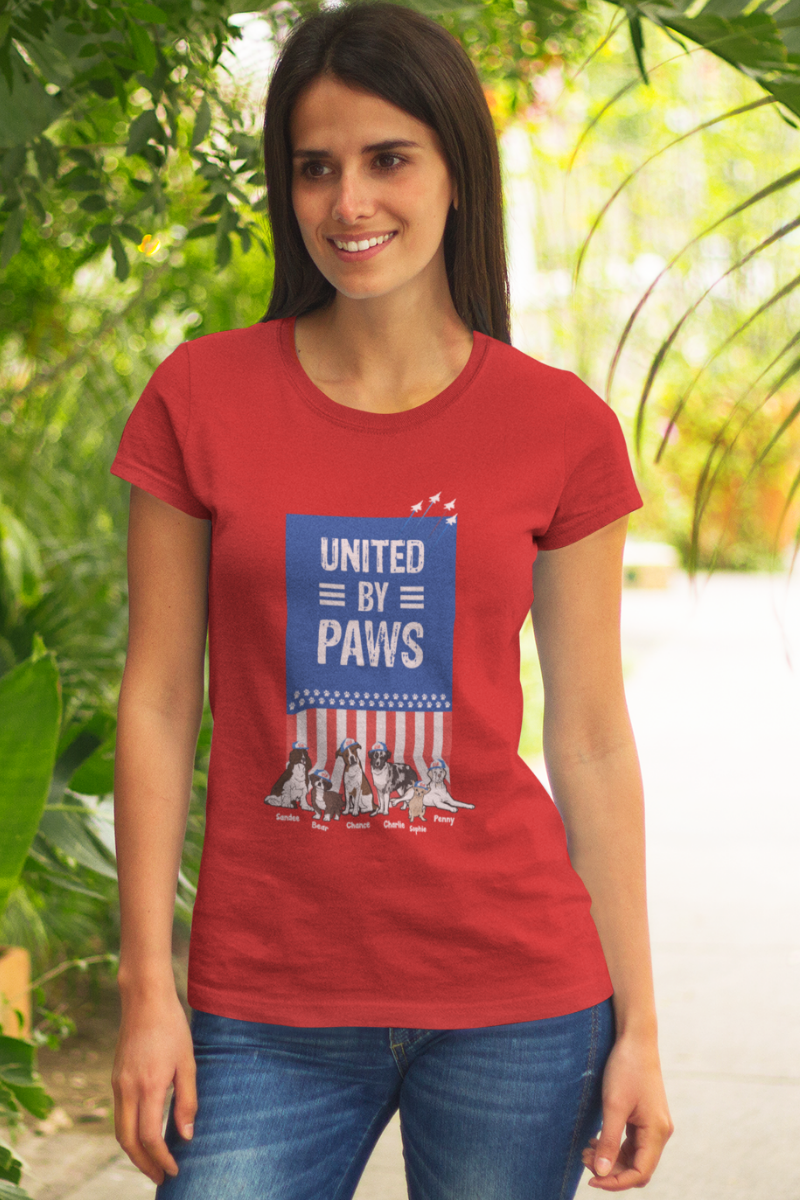 United By Paws Personalized Tee For Dog Lovers