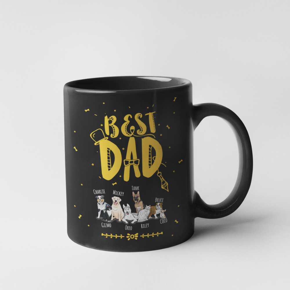 Customized Best Dad Dog Mug