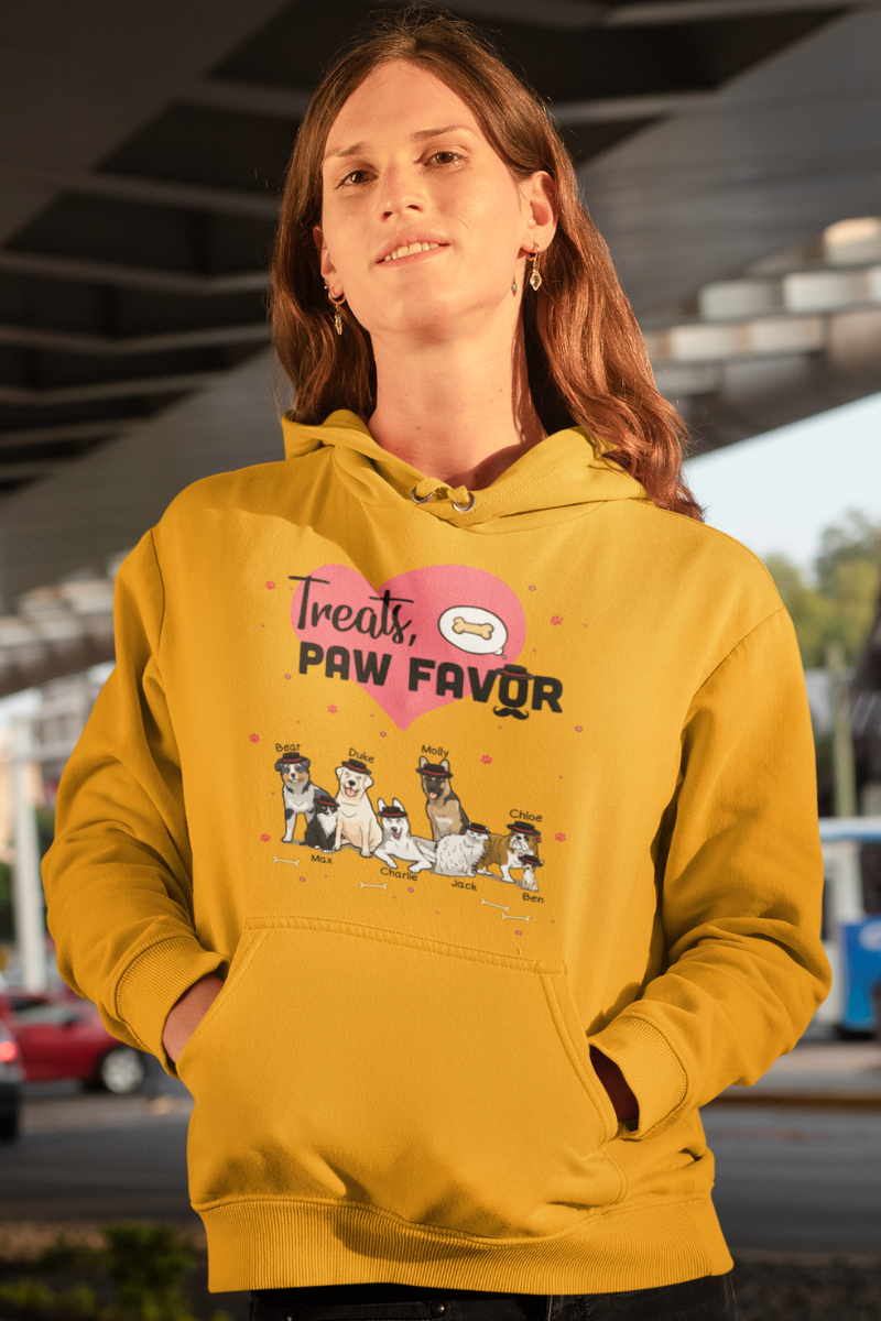 Treats, Paw Favor Customized Hoodie For Dog Lovers