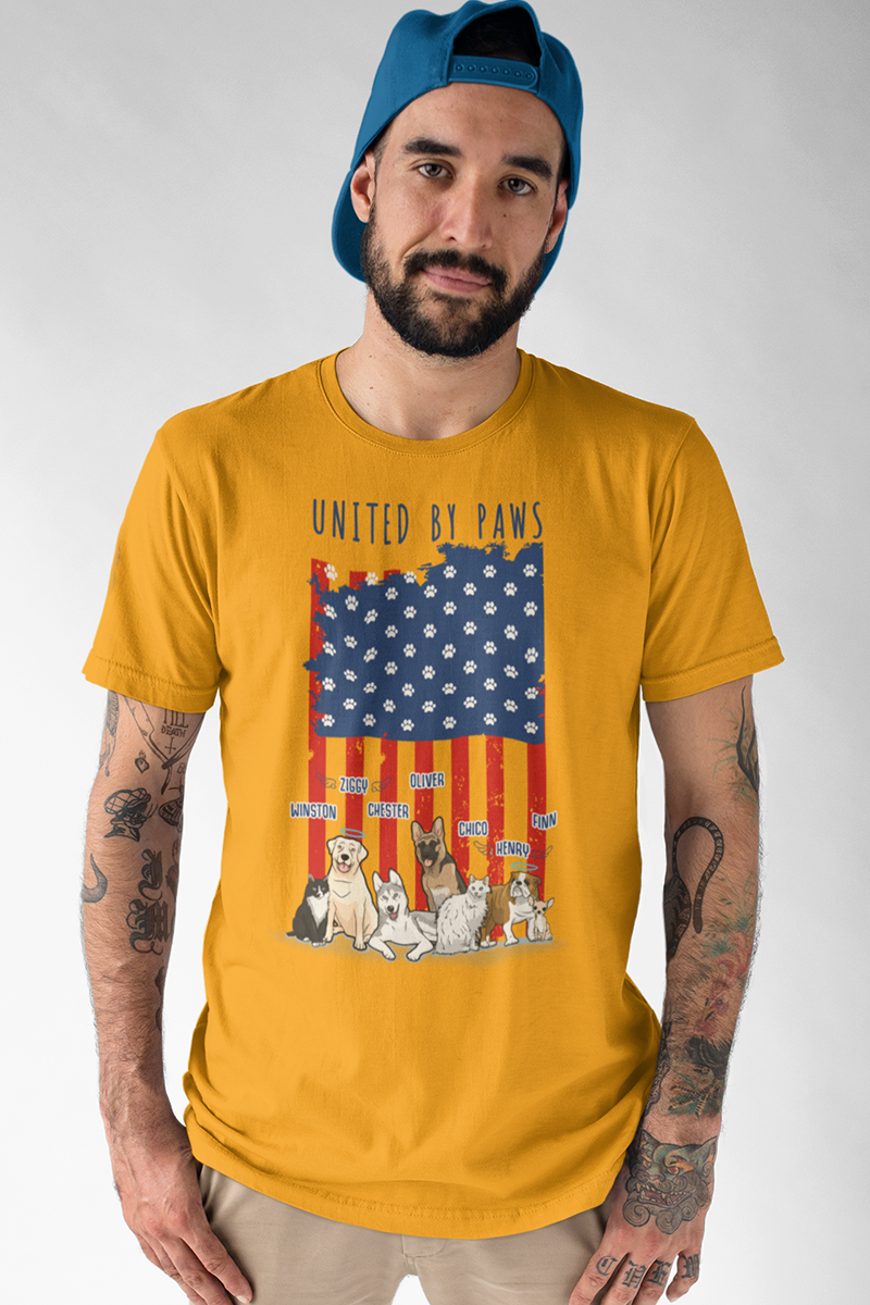 United By Paws Tee For Dog Lovers