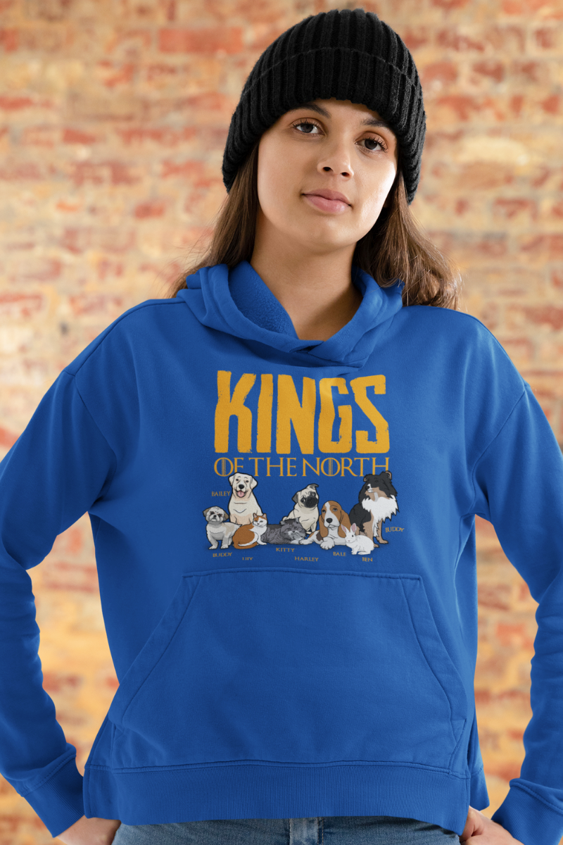 Kings Of The North Personalized Hoodie For Pet lovers
