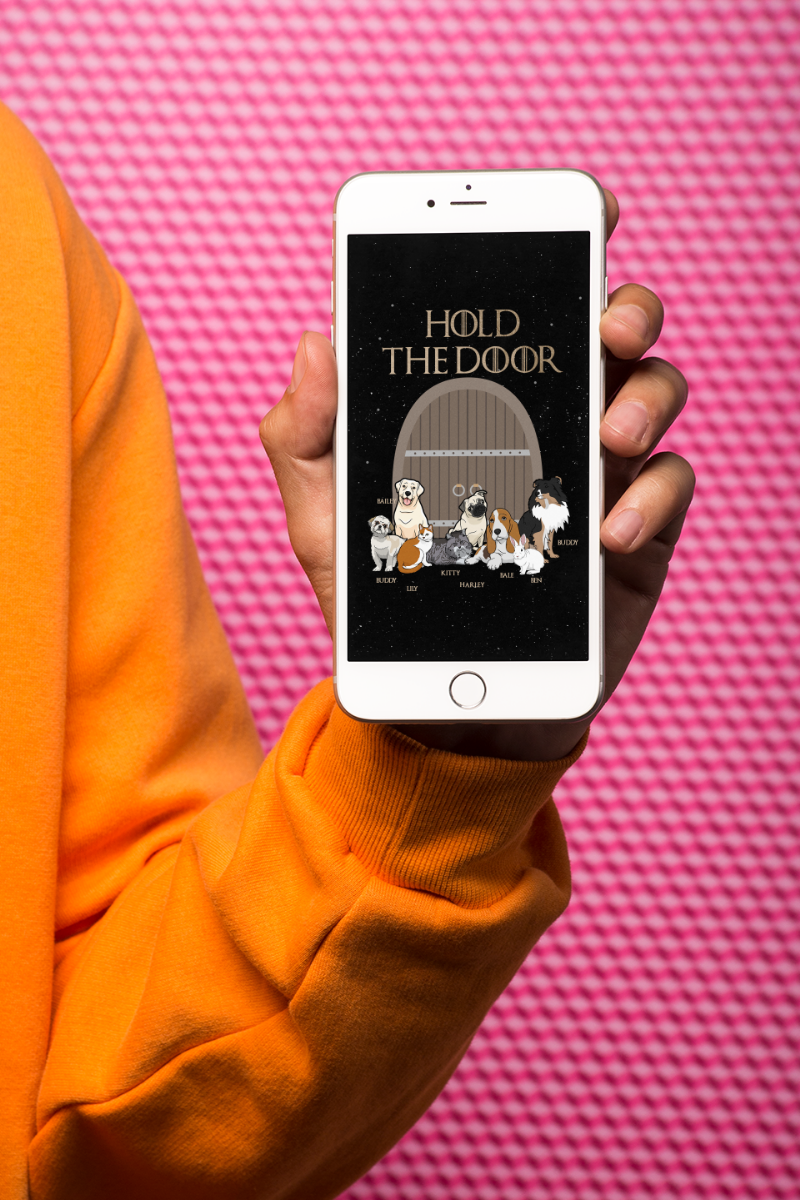"Hold The Door" Themed Personalized Digital Wallpaper