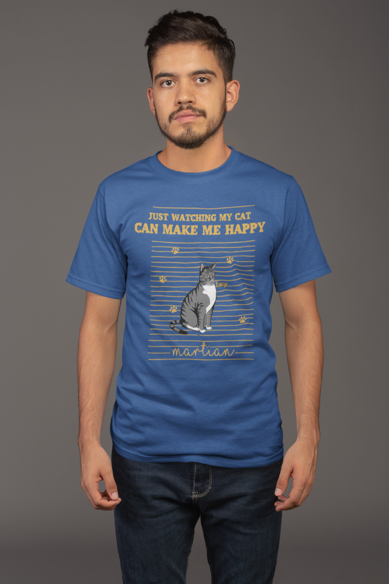 Just Watching My Cat.. Personalized Tee For CatLovers