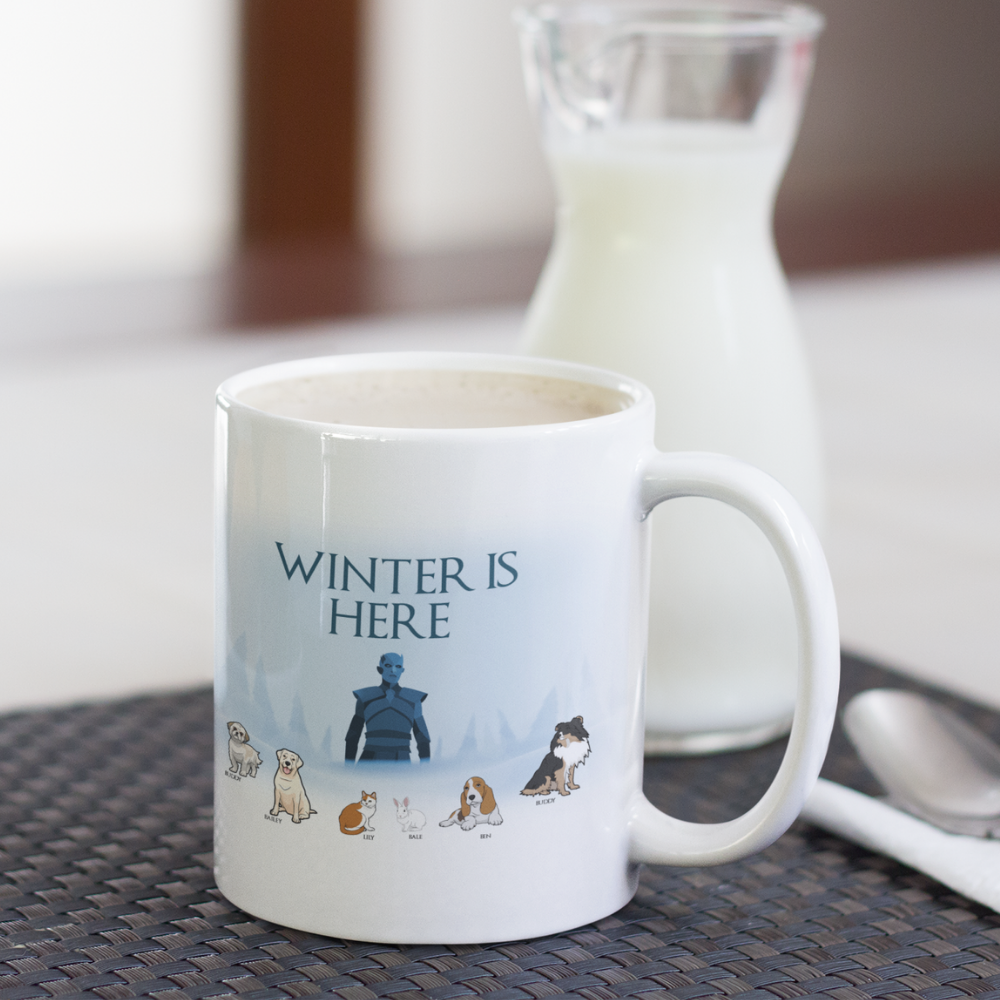 "Winter Is Here" Customized Mug For Pet lovers