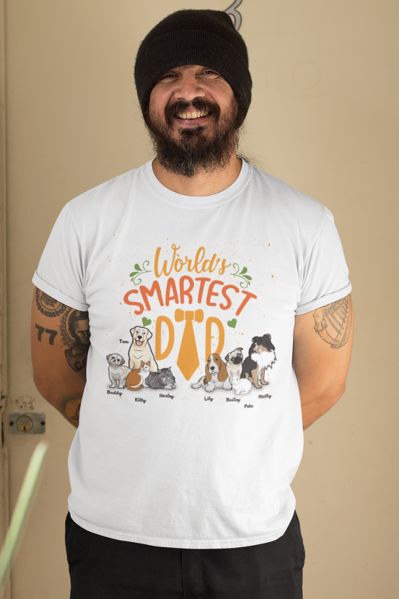 Customized Tee For World's Smartest Dad