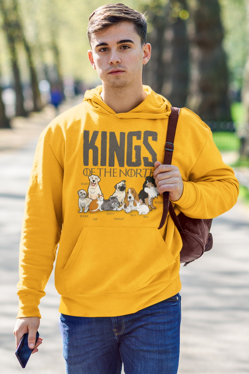 Kings Of The North Personalized Hoodie For Pet lovers