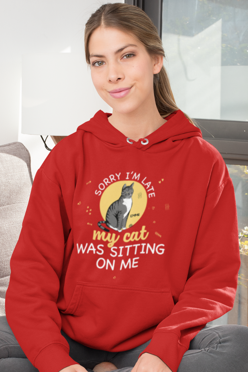 My Cat Was Sitting On Me Personalized Hoodies
