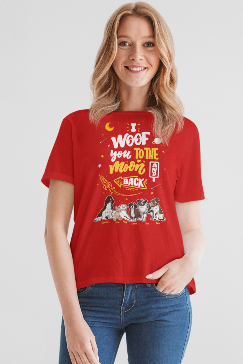 I Woofy You To The Moon... Personalized Tee For DogLovers