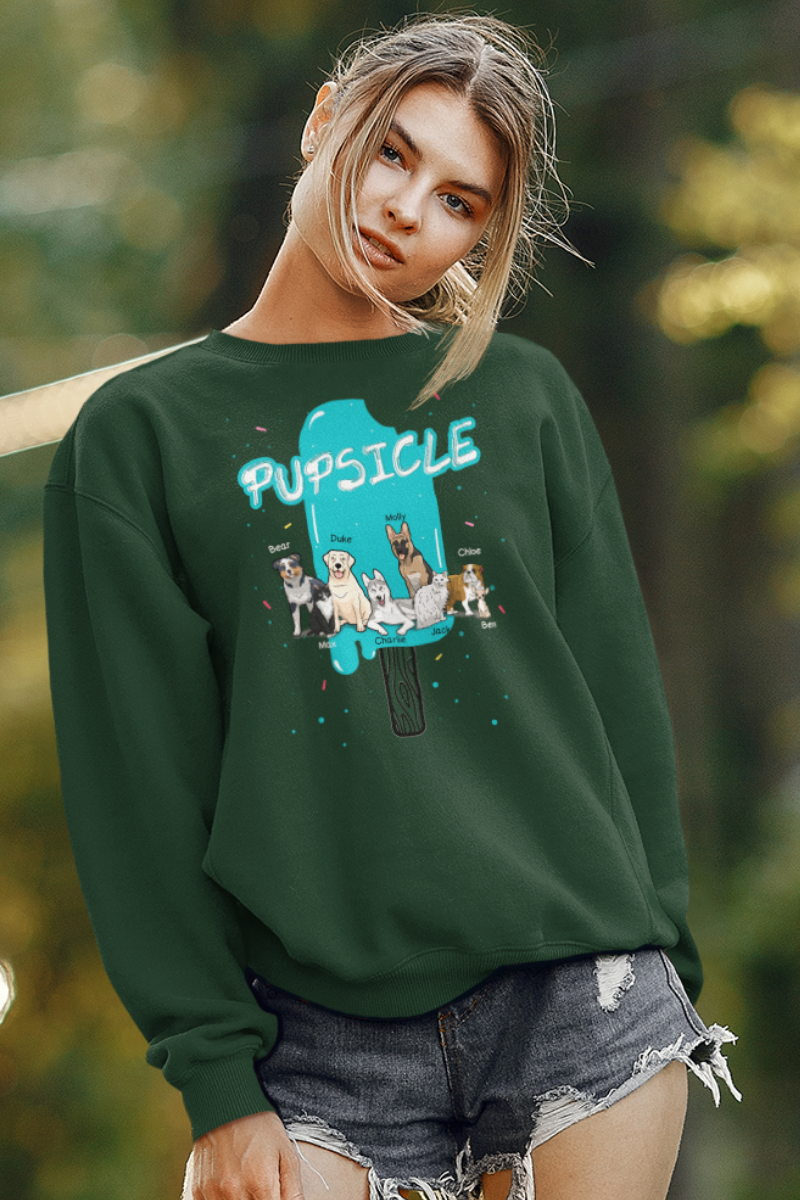 Customized Pupsicle Sweatshirt For DogLovers