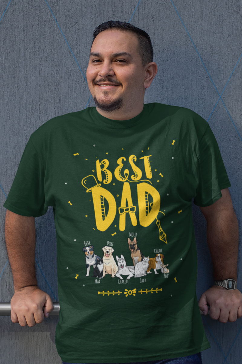 Customized Best Dad Tee (PAWdad special)