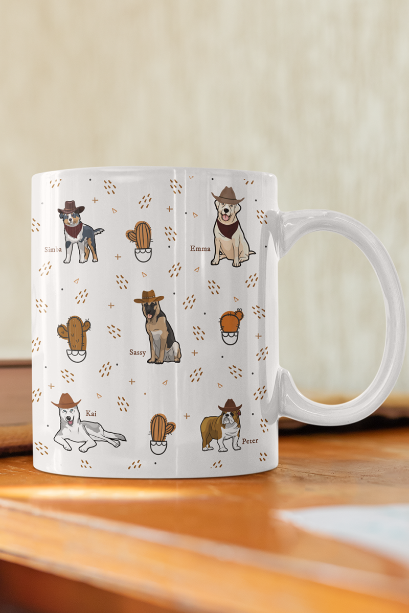 All Over Print  Personalized Dog Lover Mug