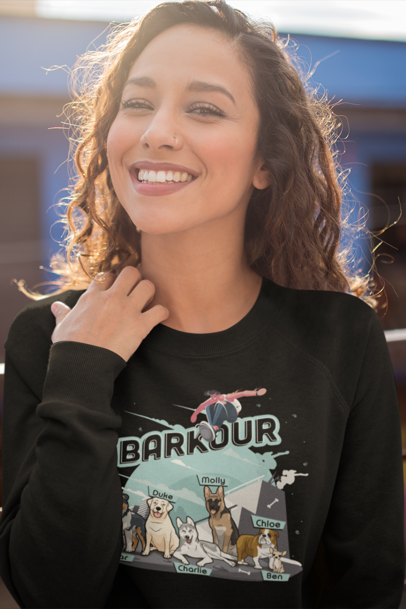 Barkour Customized Dog Lover Sweatshirt