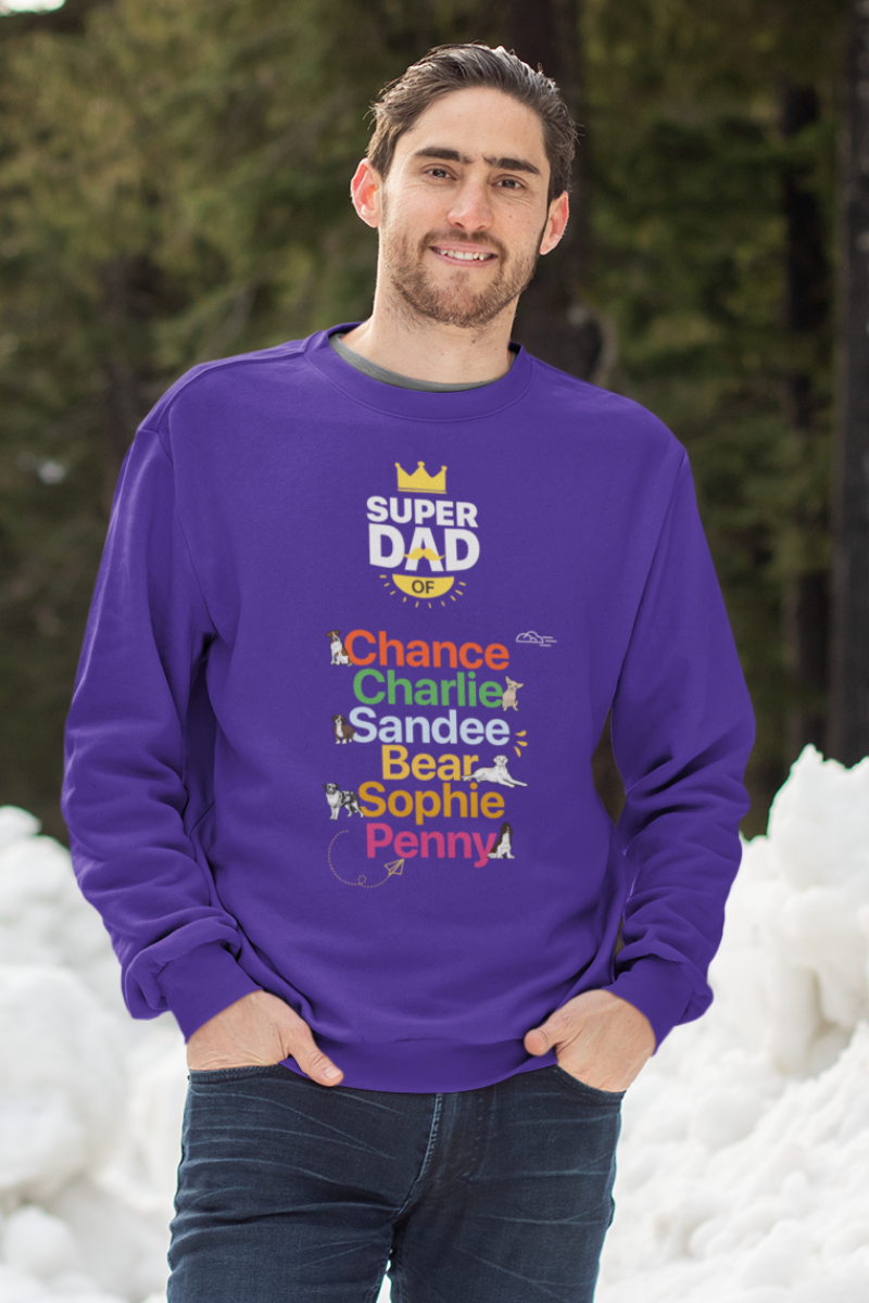 Personalized Super Dad Sweatshirt