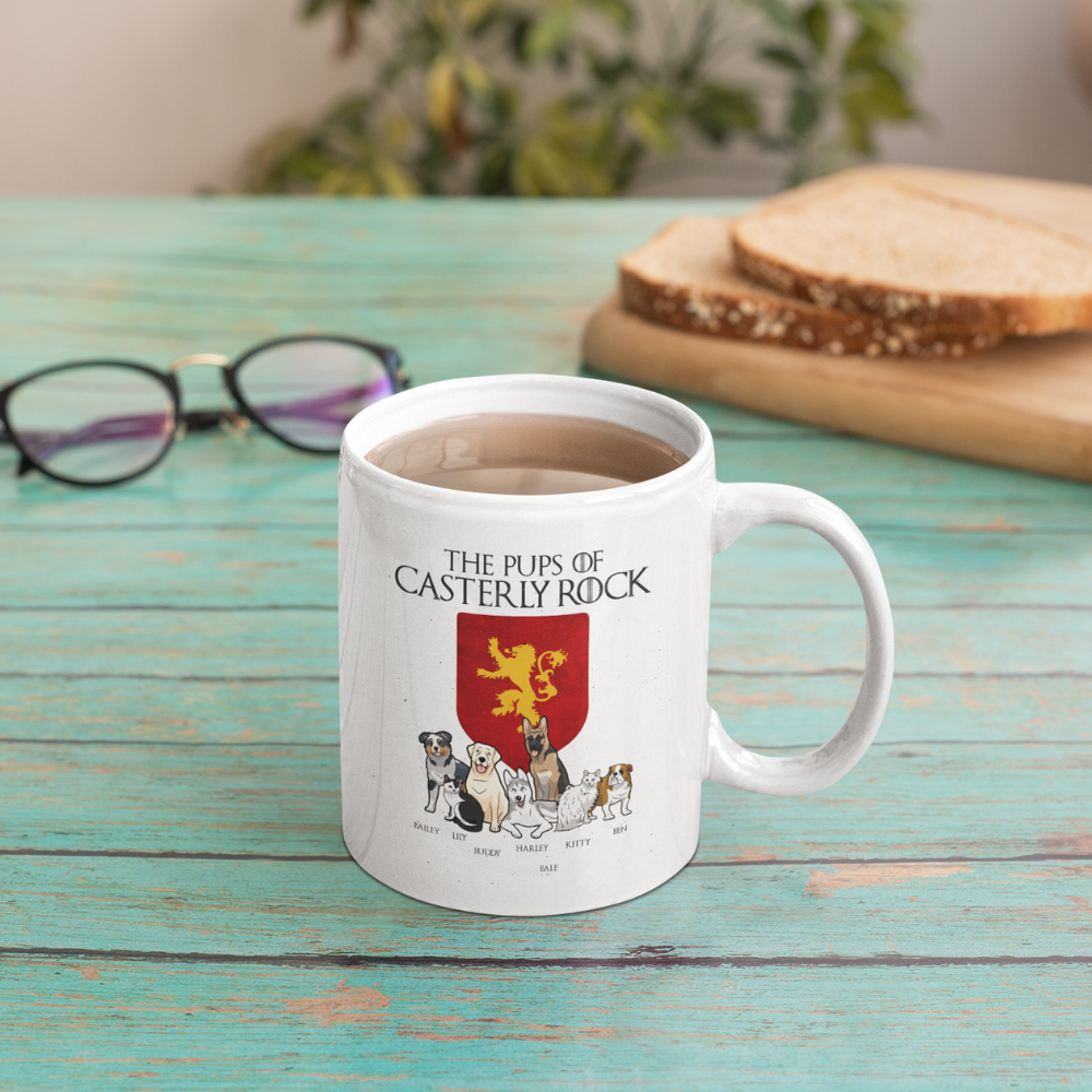 Personalized "The Pups Of Casterly Rock" Mug For Pet lovers