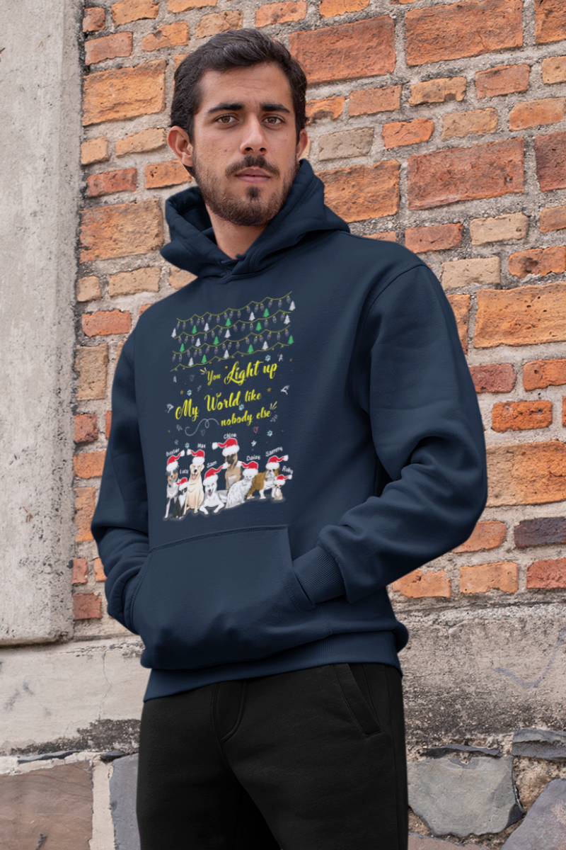 You Light Up My World Hoodie For Dog Lover
