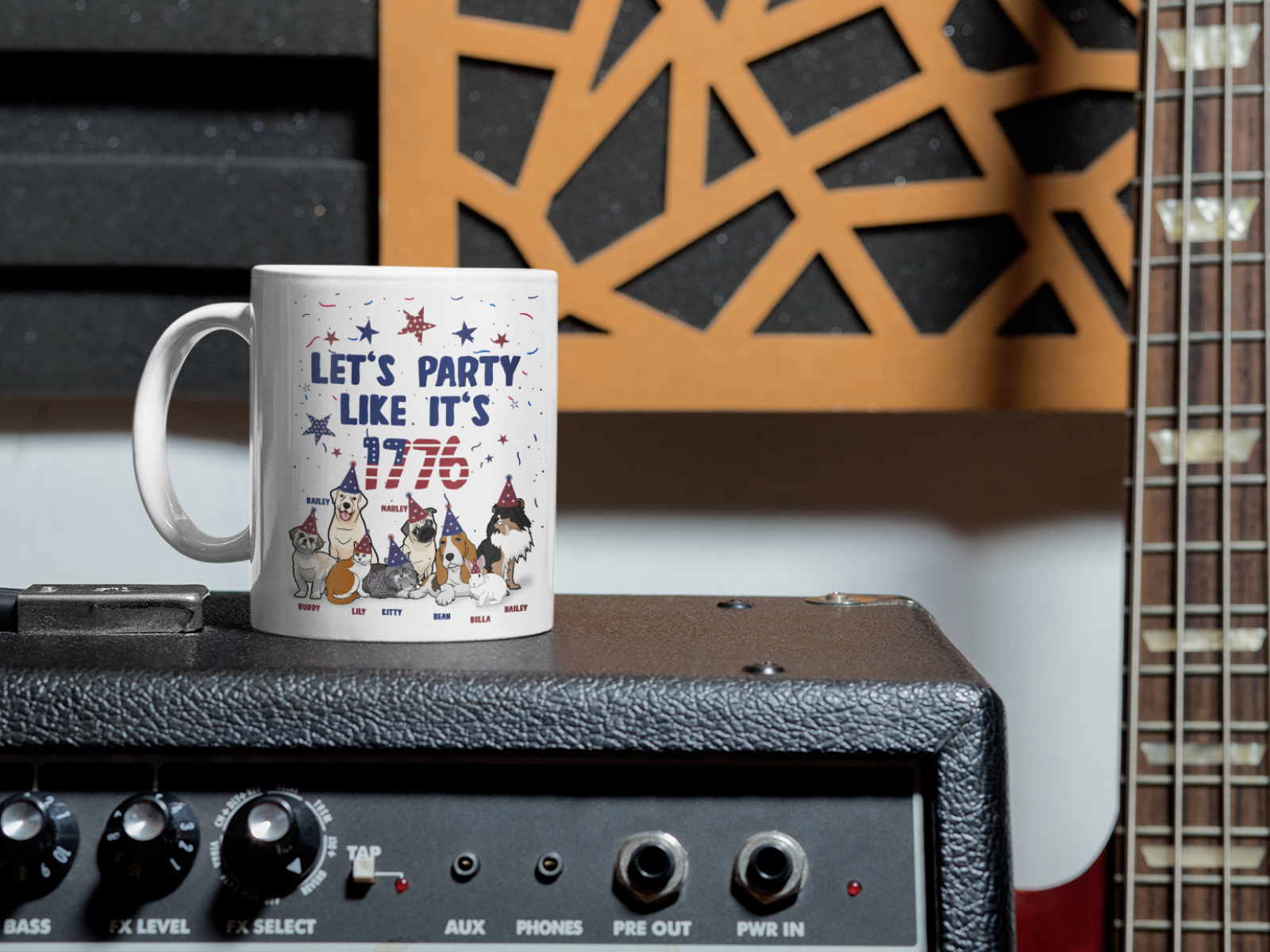 Let���������s Party Like It���������s 1776 Mug For Paw Parents