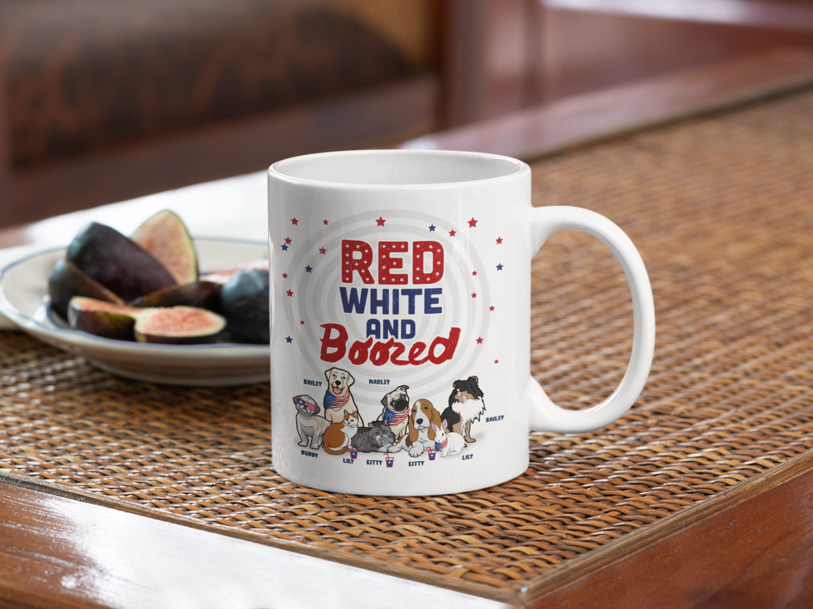 Red White And Boozed Freedom Mug For Paw Lovers