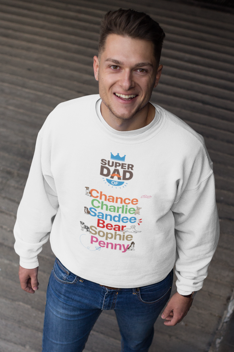 Personalized Super Dad Sweatshirt