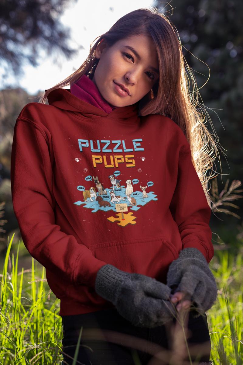 Puzzle Pups Customized Hoodie For Dog Lovers
