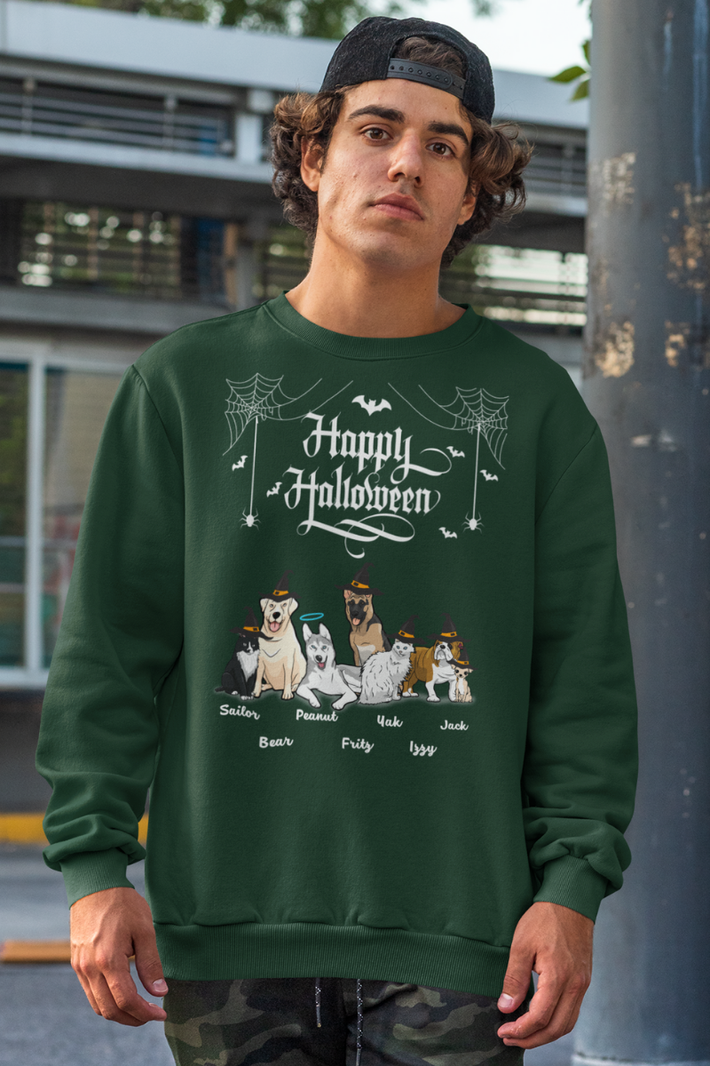 Happy Halloween Personalized Sweatshirt For Dog Lovers
