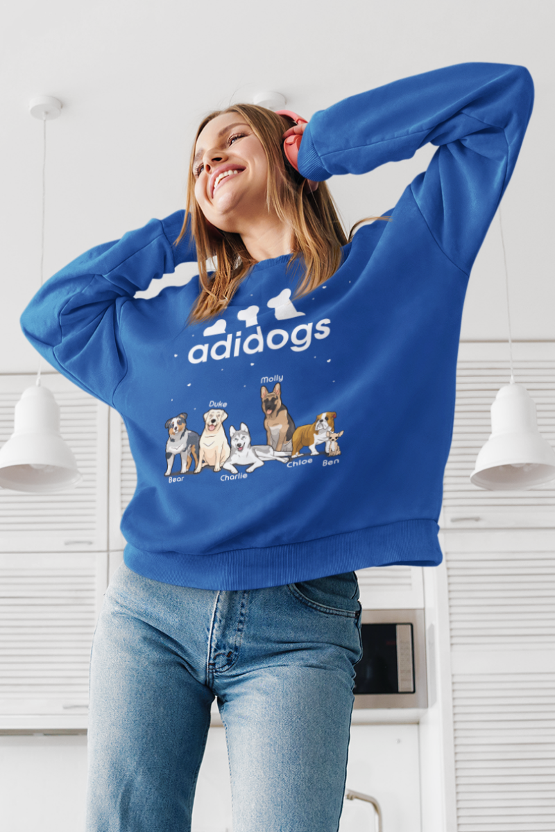 Adidogs Customized Dog Lover Sweatshirt