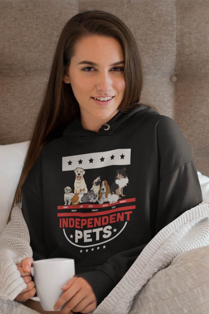 Lovely Independent Pets Hoodie For Dog Lovers