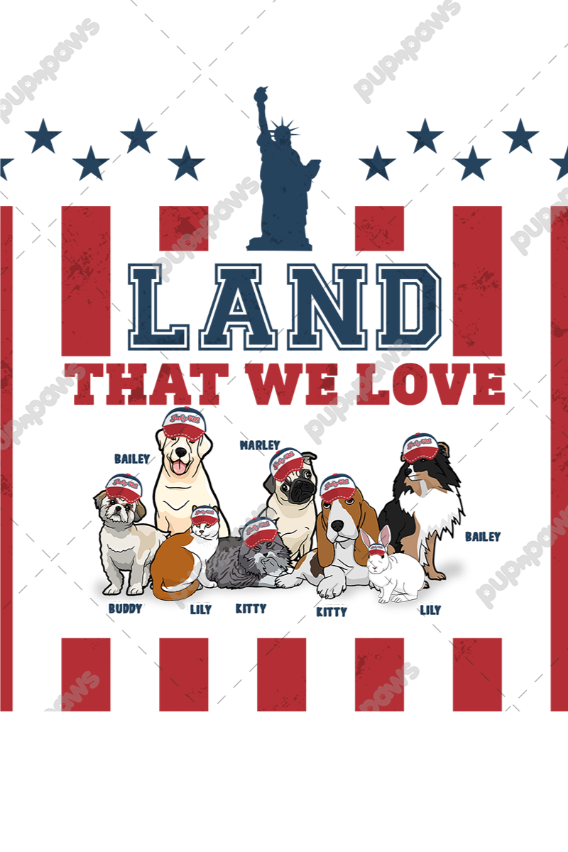 Land That We Love Pillow Cover With Insert For Pet Parents