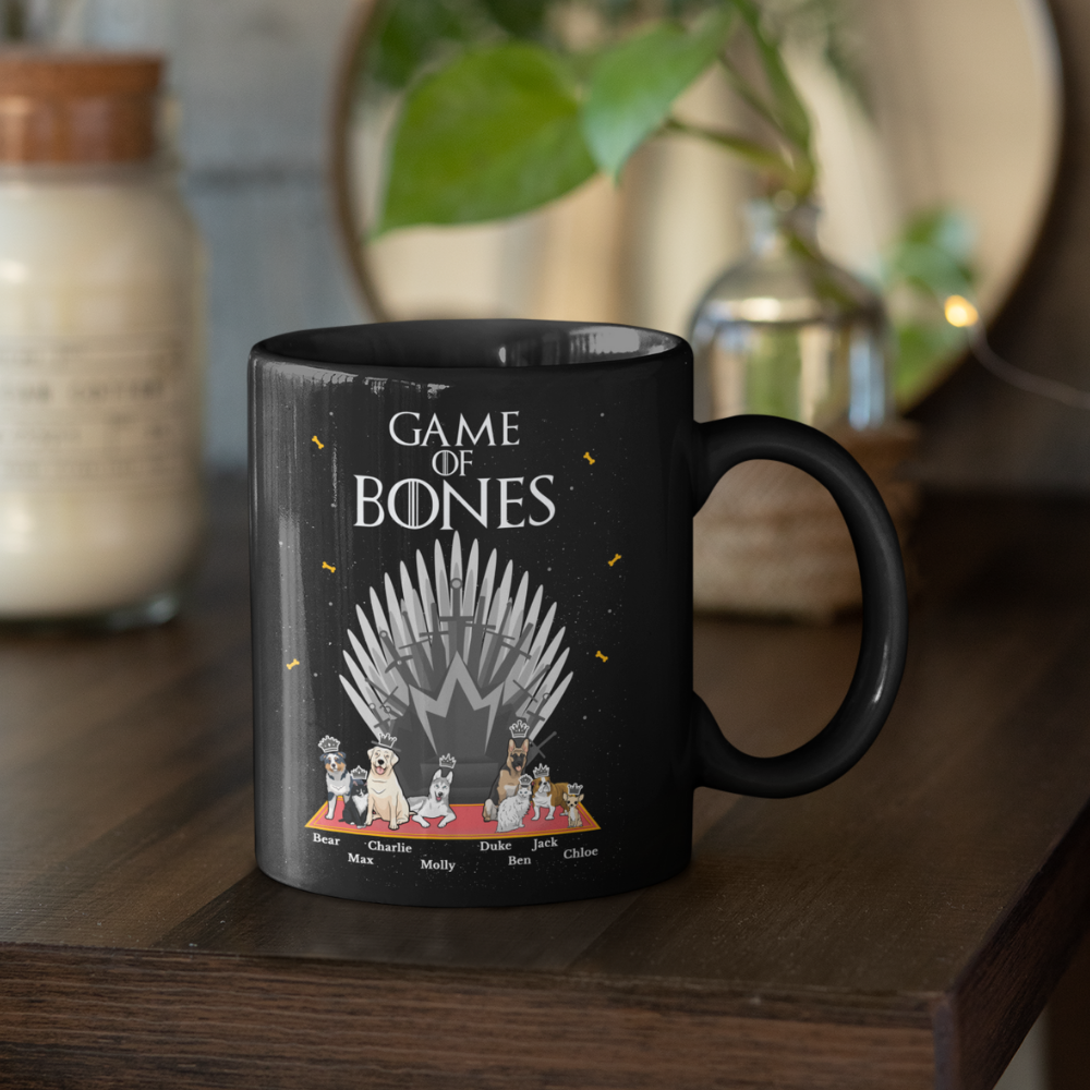 Personalized Game Of Bones Dog Lovers Mug