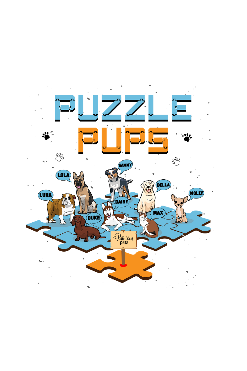 Puzzle Pups Customized Sweatshirt For Dog Lovers