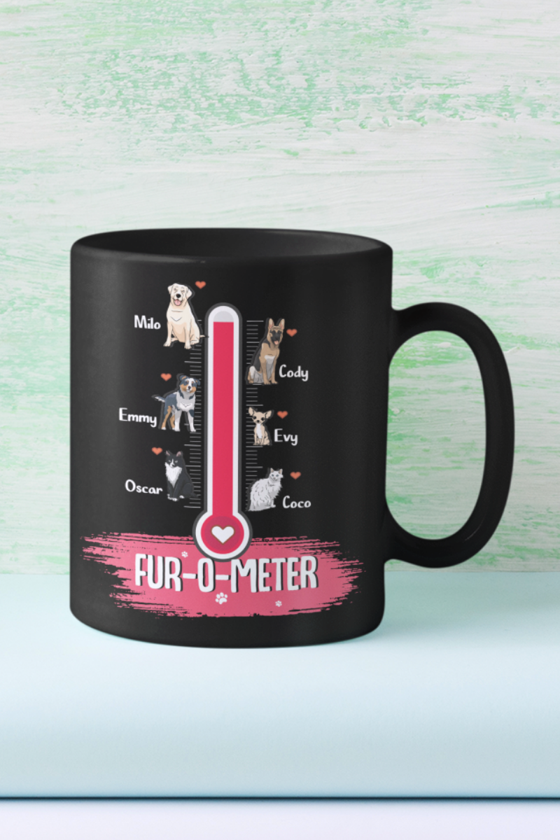 Fur-O-Meter Customized Dog Lover Mug