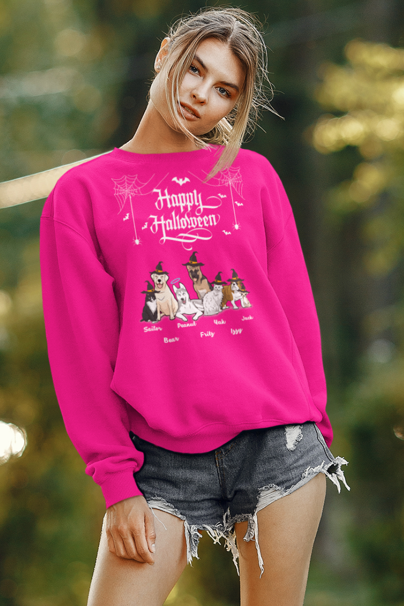 Happy Halloween Personalized Sweatshirt For Dog Lovers