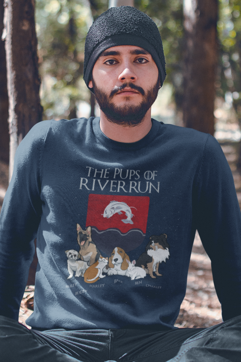 "The Pups Of River Run" Customized Sweatshirt For Pet lovers