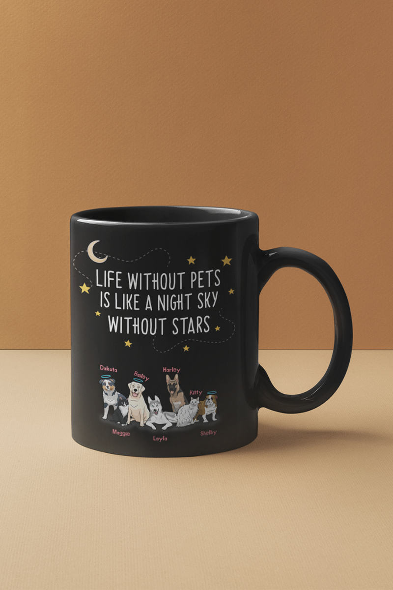 Life Without Pets Is Like... Personalized Dog Lovers Mug