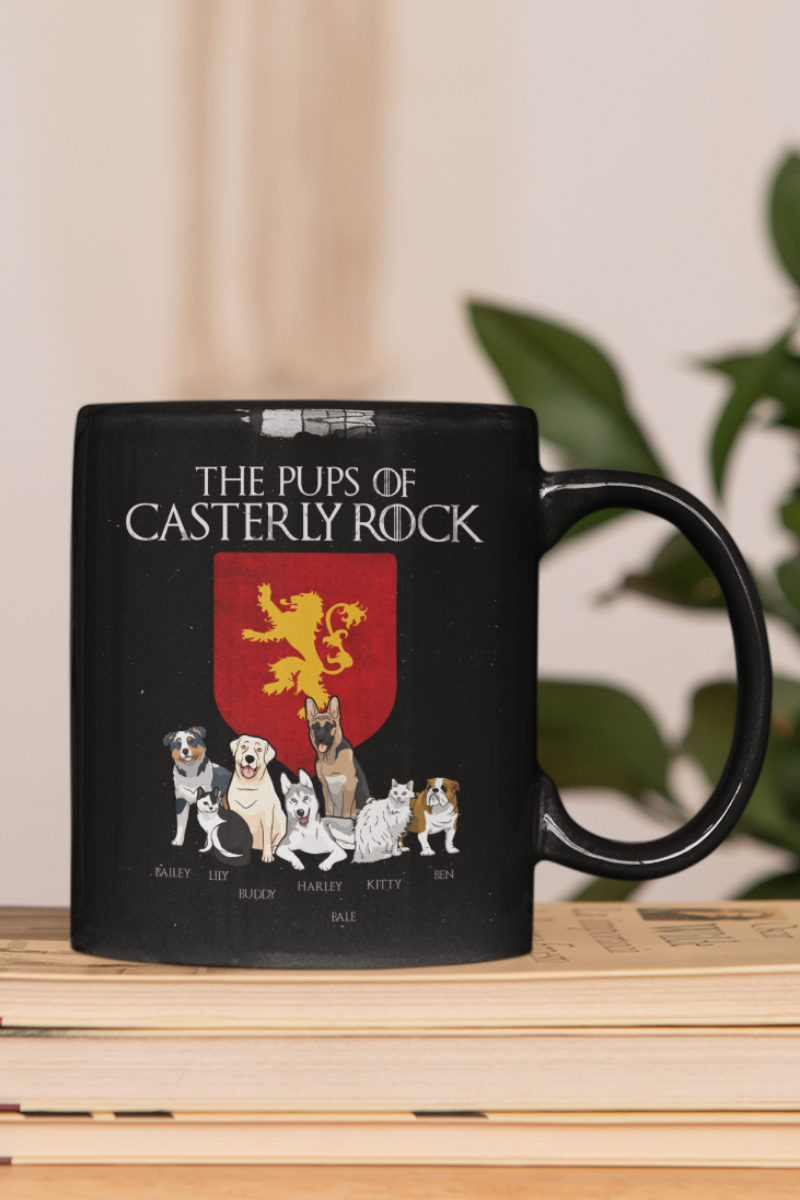 Personalized "The Pups Of Casterly Rock" Mug For Pet lovers