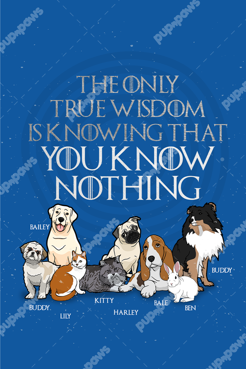 True Wisdom Is Knowing... Personalized Digital Wallpaper